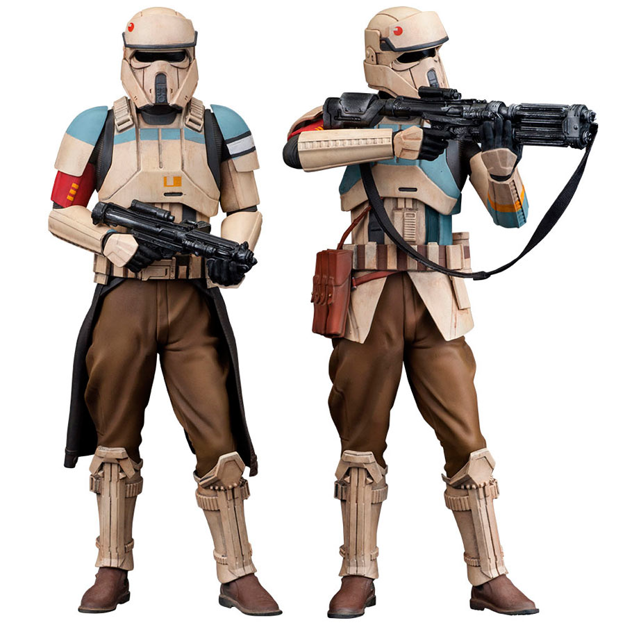 Pack 2 estatuas soldados Stormtrooper Scarif 18 cm. Rogue One: A Star Wars Story. Línea ARTFX+. Kotobukiya