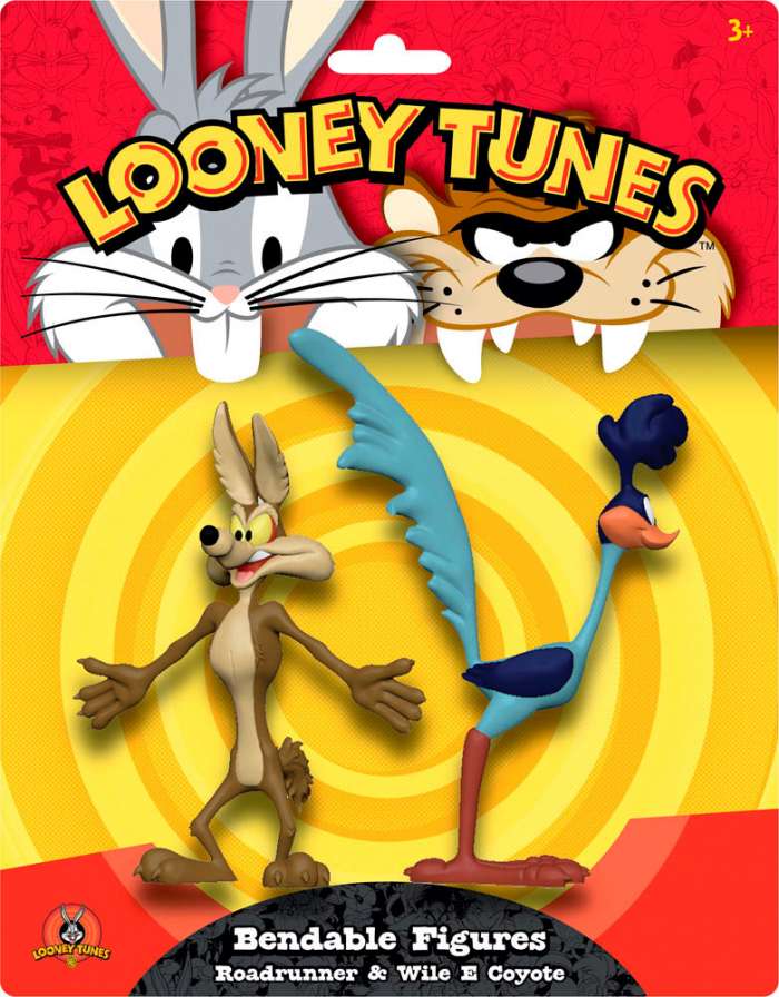 Pack 2 figuras Correcaminos & Coyote 15 cm. Looney Tunes. NJ Croce
