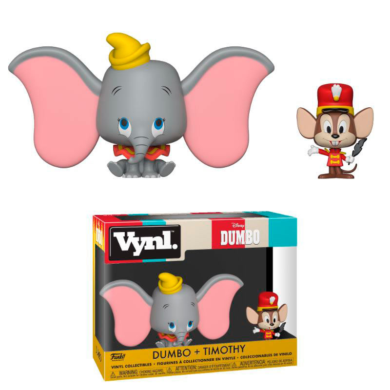 Pack 2 figuras Dumbo & Timothy 10 cm. Dumbo. Funko