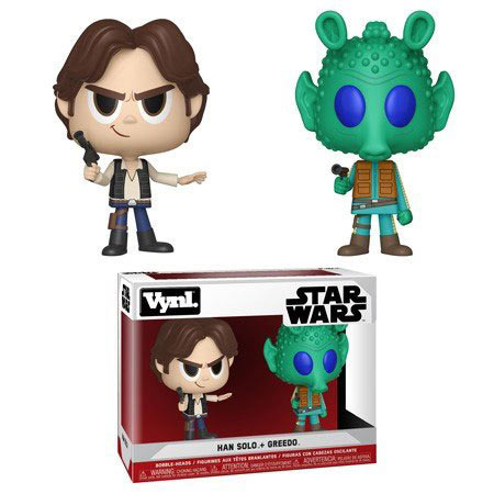 Pack 2 figuras Han Solo & Greedo 10 cm. Star Wars. Funko