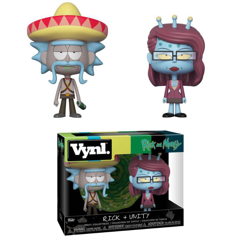 Pack 2 figuras Rick & Unity 10 cm. Rick y Morty. Funko
