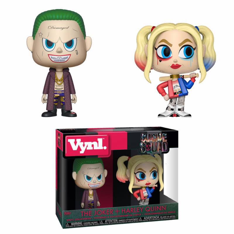 Pack 2 figuras The Joker & Harley Quinn 10 cm. Vynl. Escuadrón Suicida. Funko