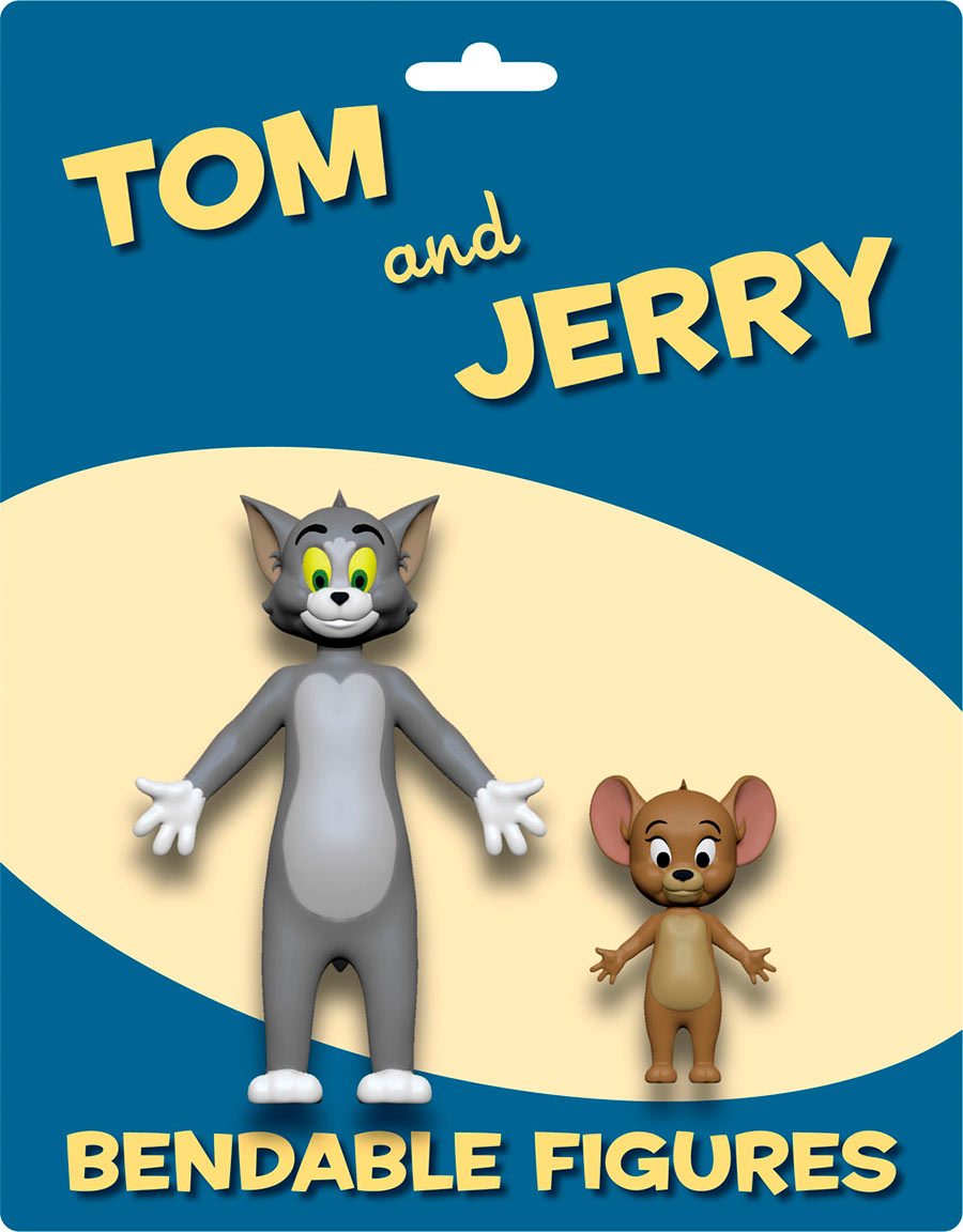Pack 2 figuras maleables Tom & Jerry de 15 y 6 cm. NJ Croce