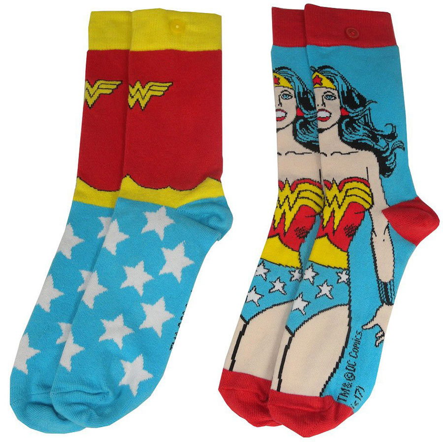 Pack 2 pares de calcetines chica Wonder Woman
