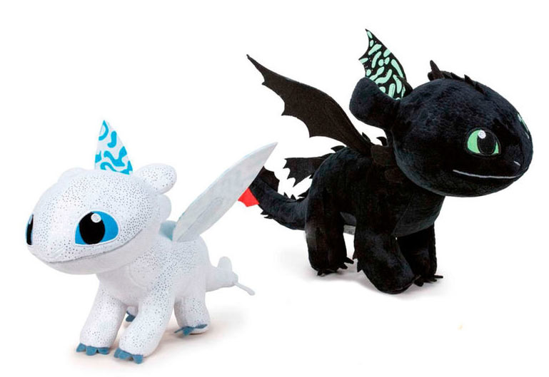 Pack 2 peluches Como entrenar a tu Dragón 3