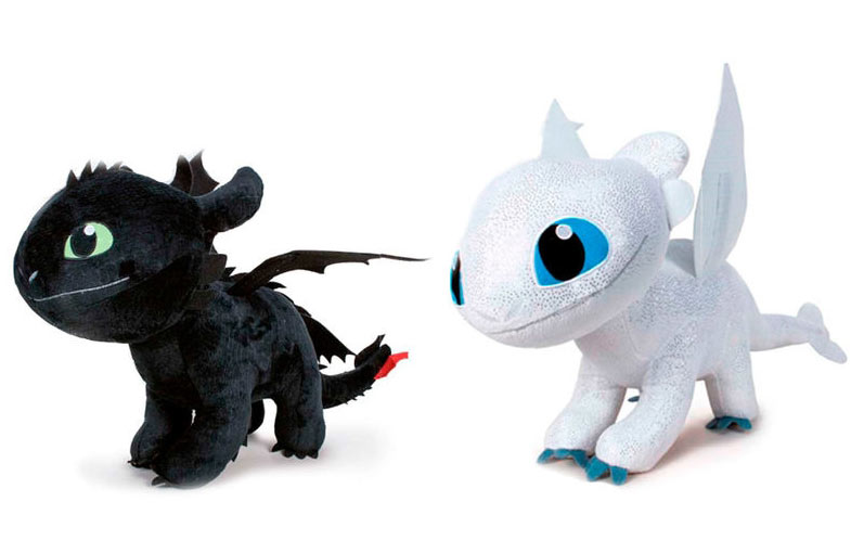 Pack 2 peluches Como entrenar a tu Dragón 3