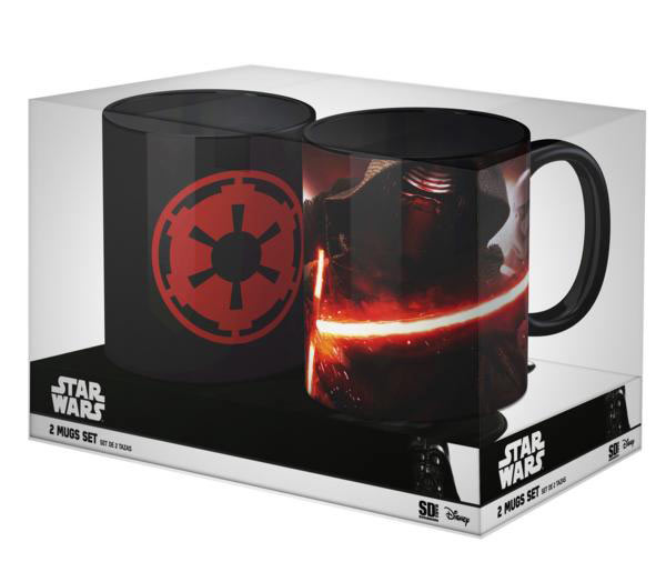 Pack 2 tazas Star Wars. Kylo Ren más Logo Imperio.