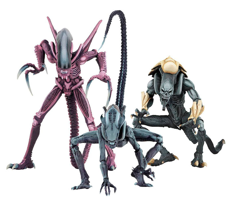 Pack 3 figuras Alien vs Predator