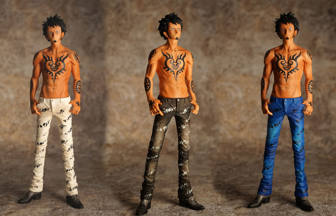 Pack 3 figuras Trafalgar Law