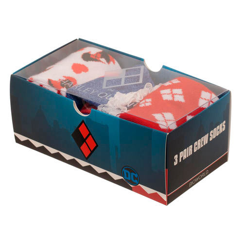 Pack 3 pares de calcetines Harley Quinn. DC. Comics
