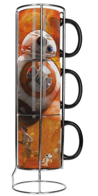 Pack 3 tazas apilables BB-8. Star wars