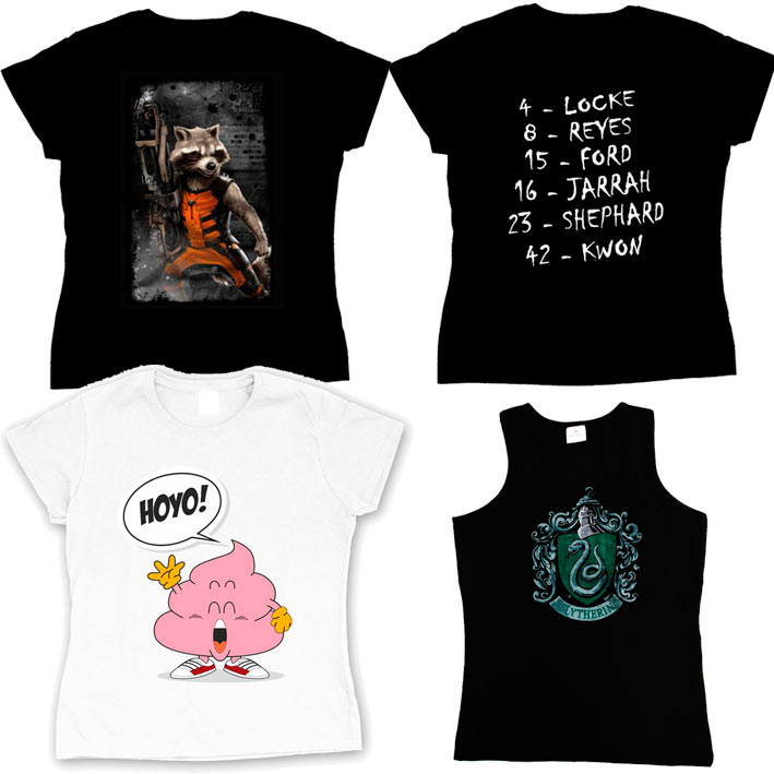 Pack 4 camisetas chica Oferta 20 €