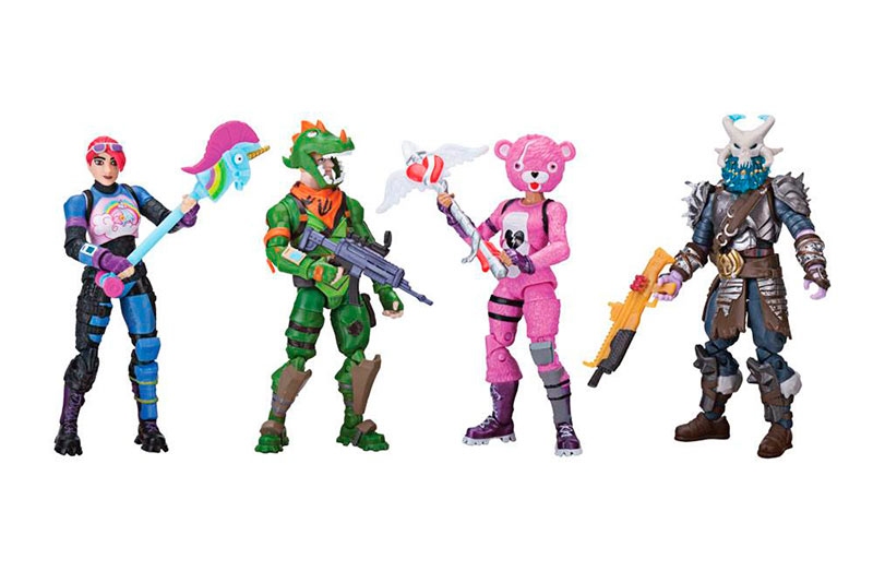 Pack 4 figuras Squad Mode 10 cm Fortnite. Jazwares