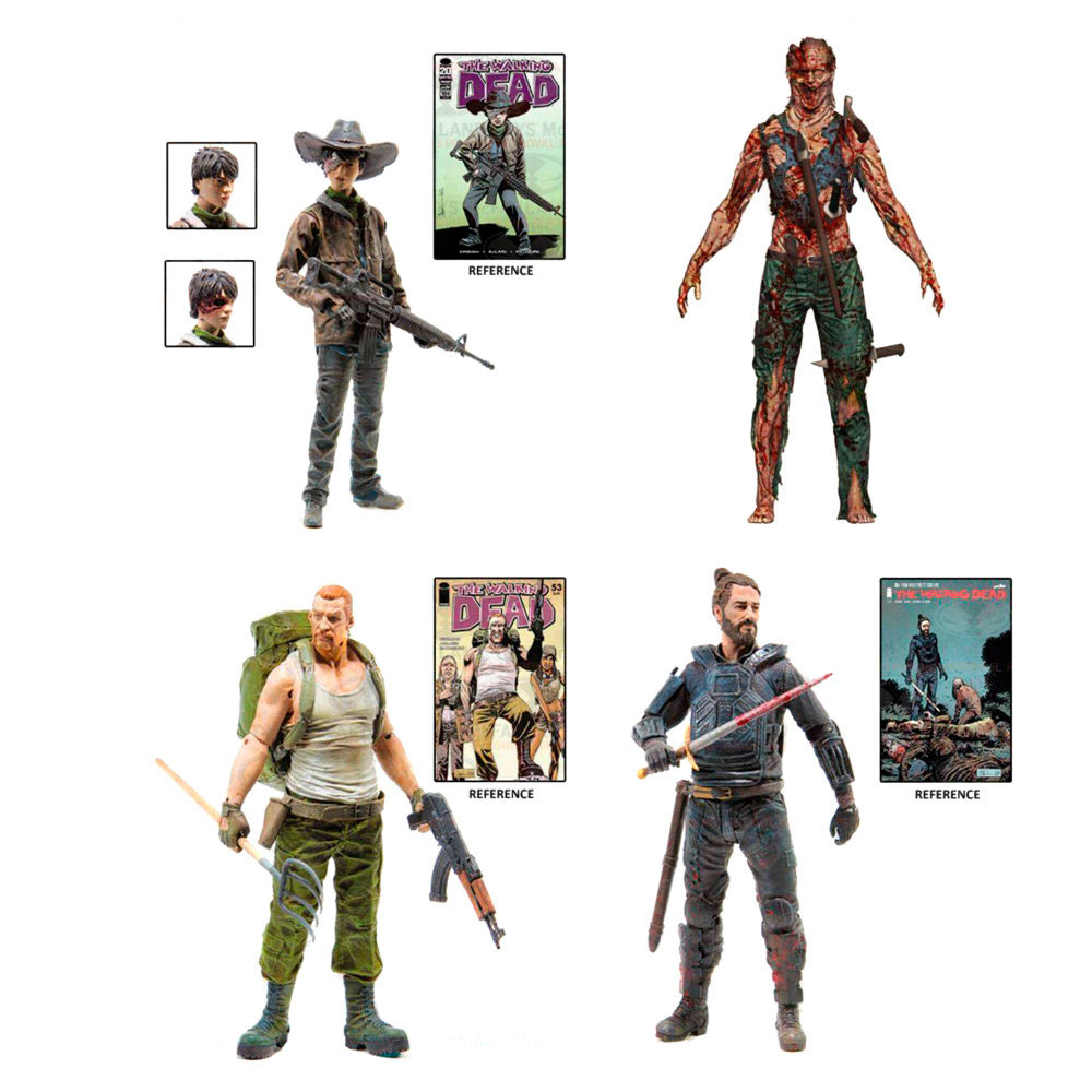 Pack 4 figuras The Walking Dead Serie 4