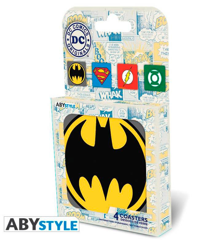 Pack 4 posavasos DC Comics