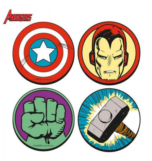 Pack 4 posavasos Marvel