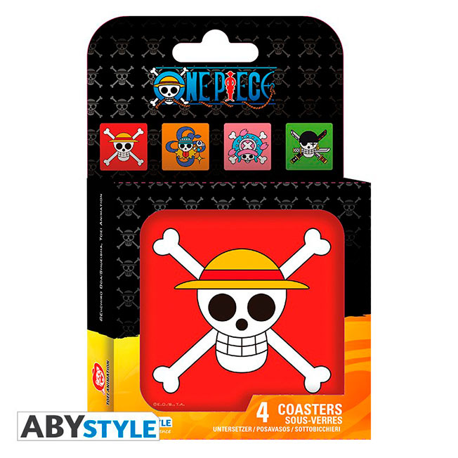 Pack 4 posavasos One Piece