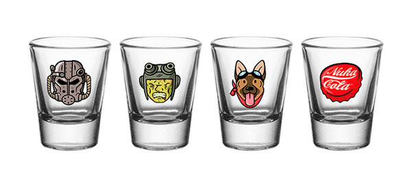 Pack 4 vasos chupito Fallout
