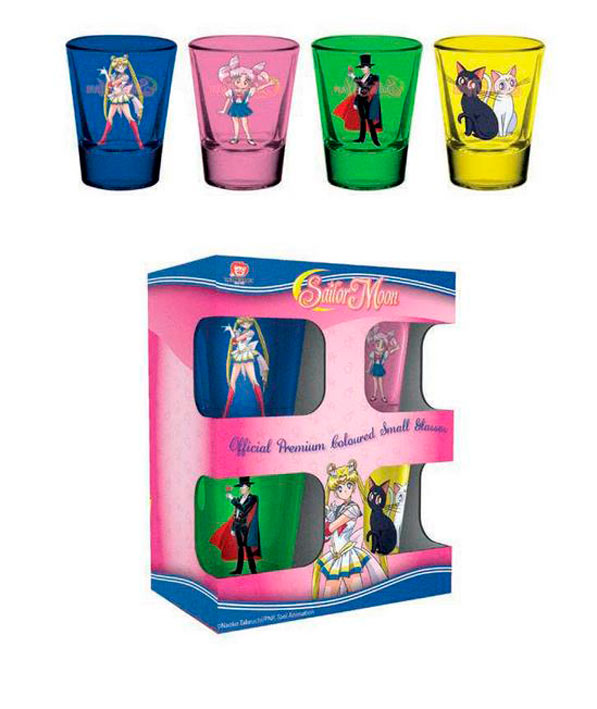 Set 4 Vasos Chupito Lord Of The Rings GB EYE - Capacidad 20ml, Licencia Oficial, Multicolor