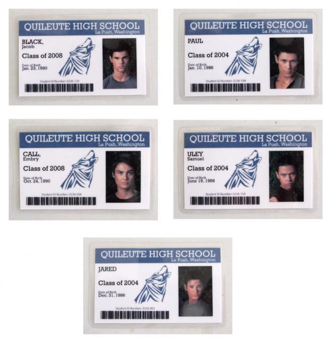 Pack 5 Carnets de Estudiante Crepúsculo. Quileute High School