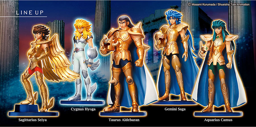 Pack 5 figuras caballeros del Zodiaco