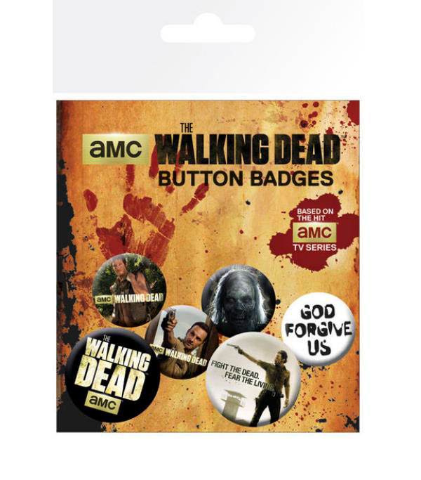 Pack 6 chapas The Walking Dead