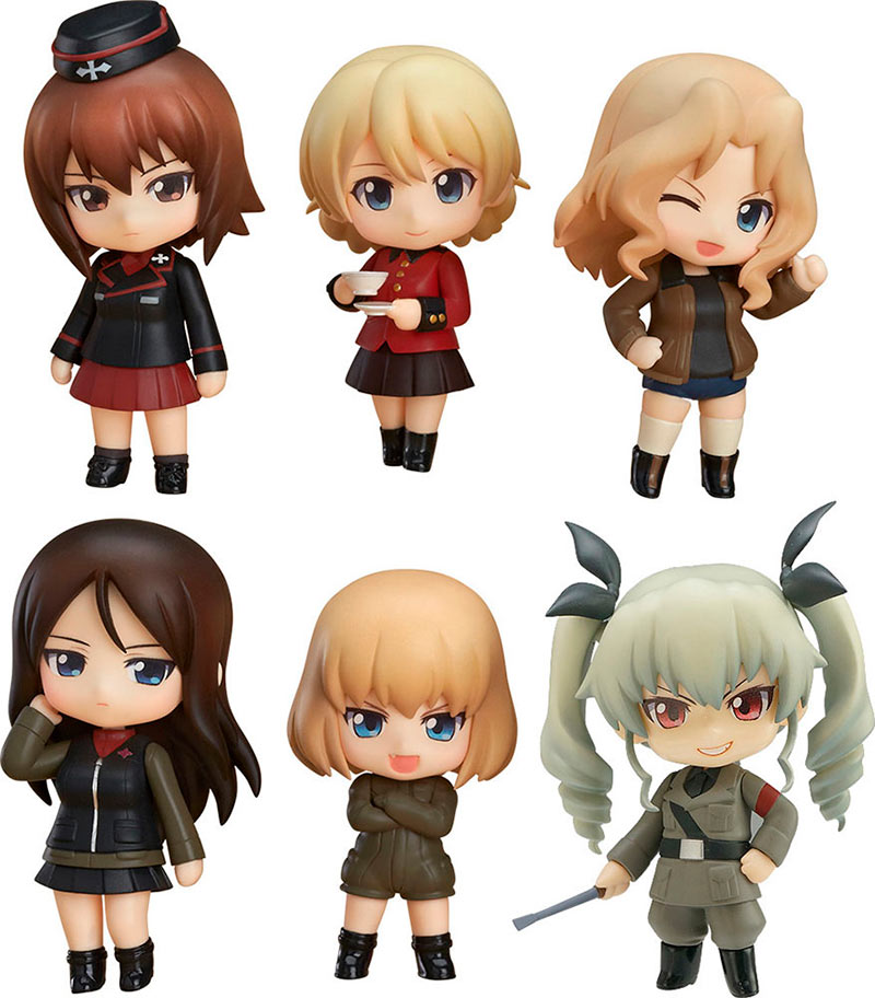 Pack 6 minifiguras Other High Schools 7 cm. Girls und Panzer der Film. Línea Nendoroid Petite. Good Smile Company