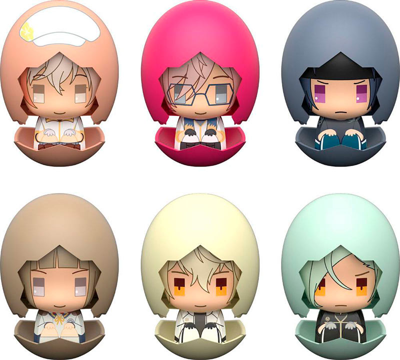 Pack 6 minifiguras Touken Ranbu: Hanamaru 6 cm. Serie 02. Orange Rouge