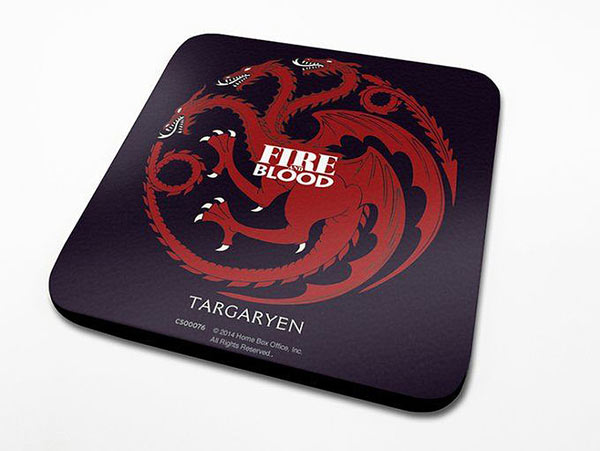 Pack 6 posavasos Casa Targaryen Juego de Tronos