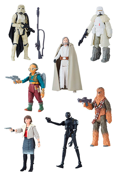 Pack 7 figuras 10 cm. Star Wars 2018 Force Link. Hasbro