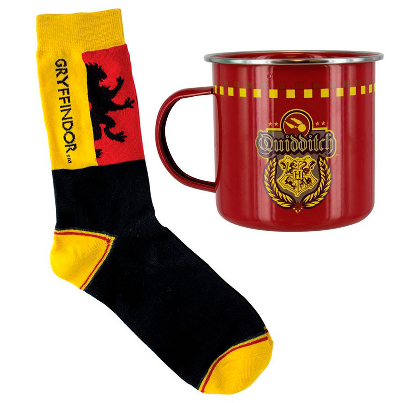 Pack Taza y Calcetines Gryffindor Quidditch Harry Potter