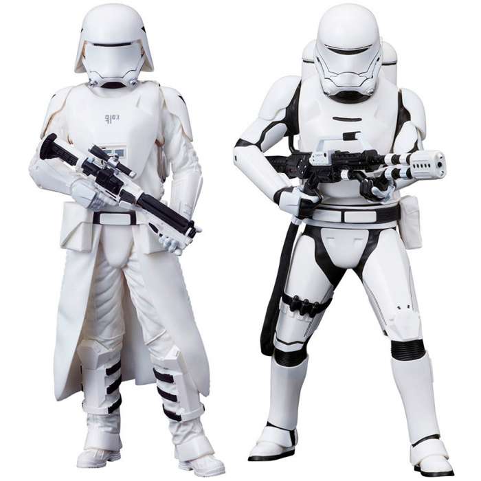 Pack de 2 estatuas First Order Snowtrooper & Flametrooper 18 cm. Star Wars Episodio VII. Línea ARTFX+. Kotobukiya
