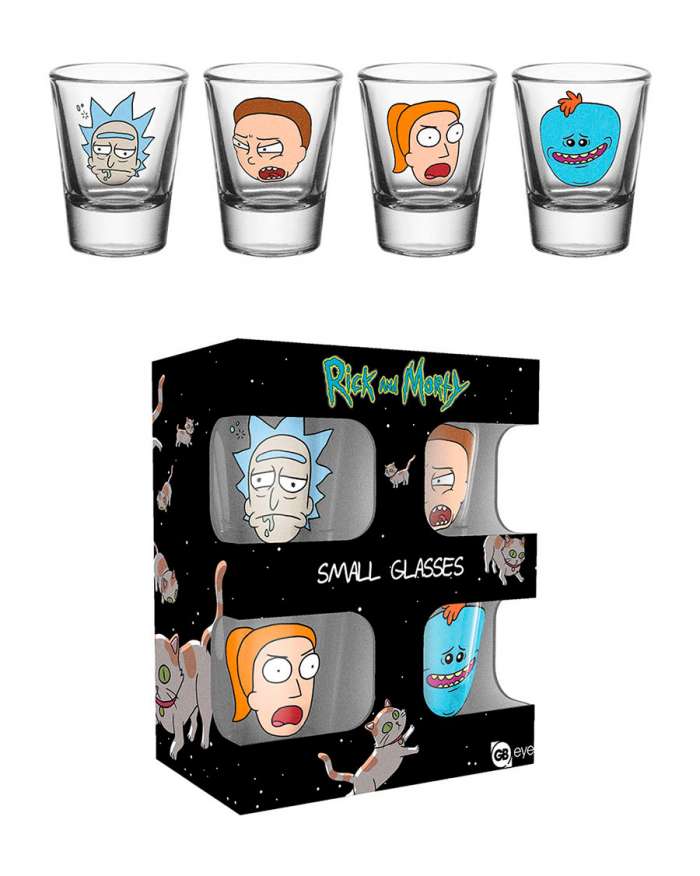 Rick y Morty Caras Pack de Vasos de chupito GB eye LTD 