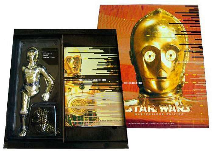 Pack figura androide C3PO 30 cm & libro. Star Wars. Hasbro