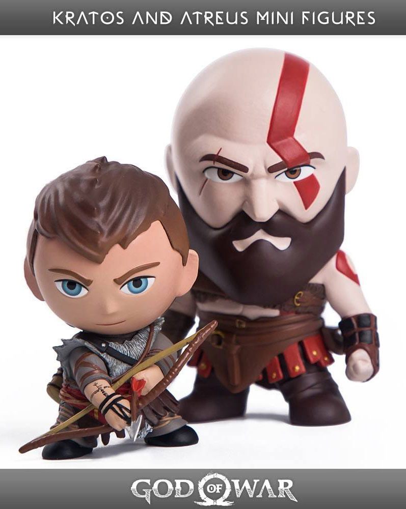 Pack figuras Kratos & Atreus 9 y 7 cm. God of War. Gaming Heads