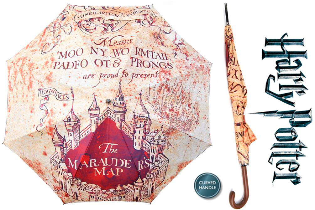 Paraguas Mapa Merodeador 112 cm. Harry Potter