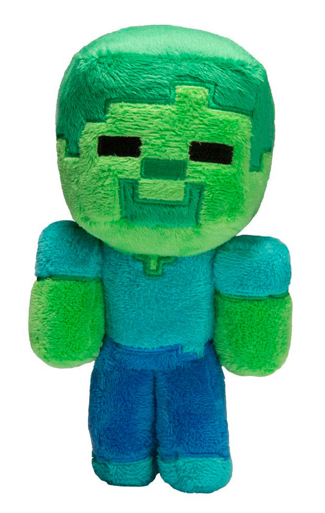 Peluche Baby Zombie 21 cm. Minecraft. J!NX