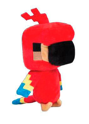 Peluche Happy Explorer Parrot 18 cm. Minecraft. J!NX