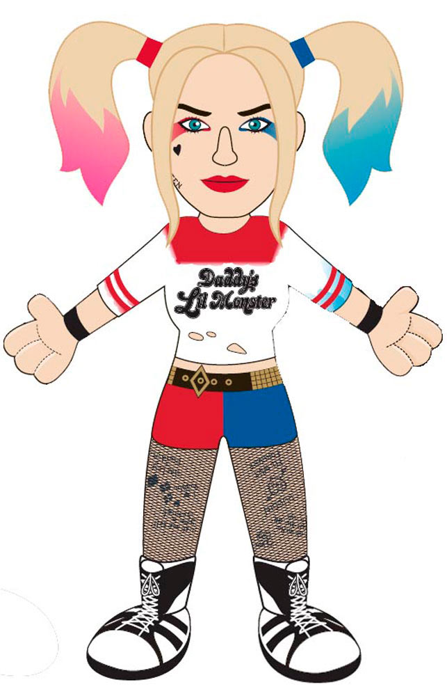Peluche Harley Quinn 25 cm. Escuadrón Suicida. DC Cómics. Bleacher Creatures