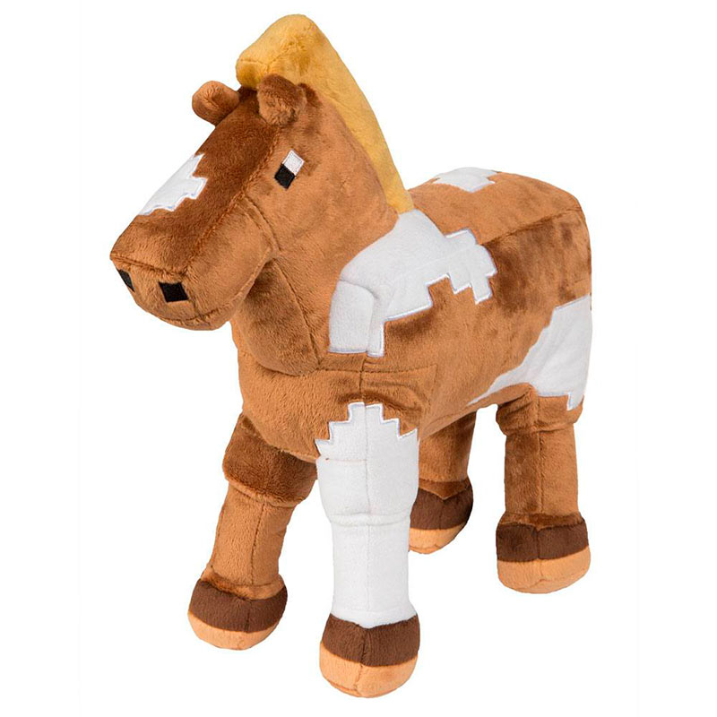 Peluche Horse 33 cm. Minecraft. J!NX