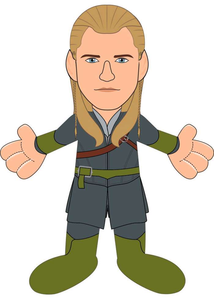Peluche Legolas 25 cm. El Señor de los Anillos. Bleacher Creatures