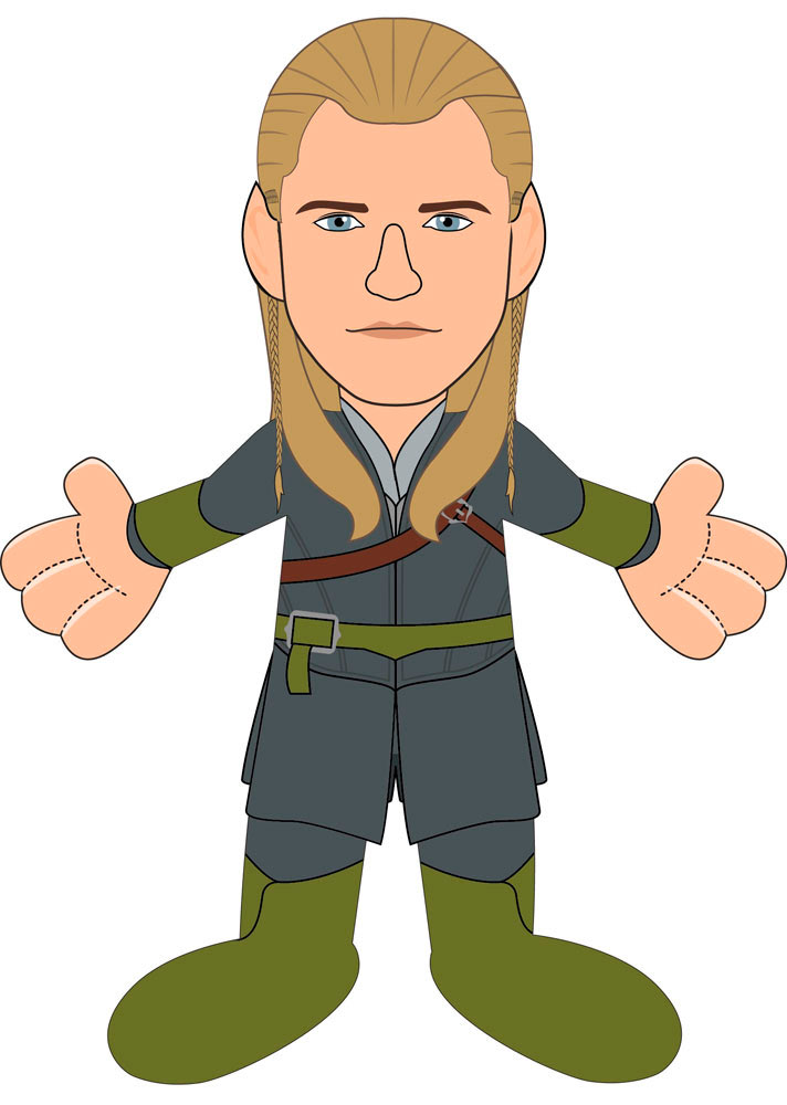 Peluche Legolas 25 cm. El Señor de los Anillos. Bleacher Creatures