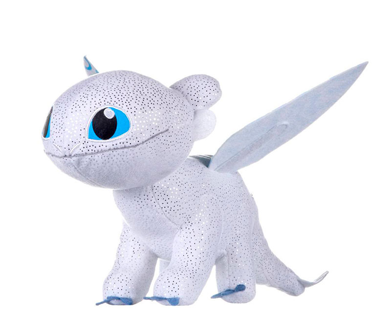Peluche Light Fury 32 cm. Cómo entrenar a tu Dragón 3. Se ilumina en la oscuridad. Joy Toy