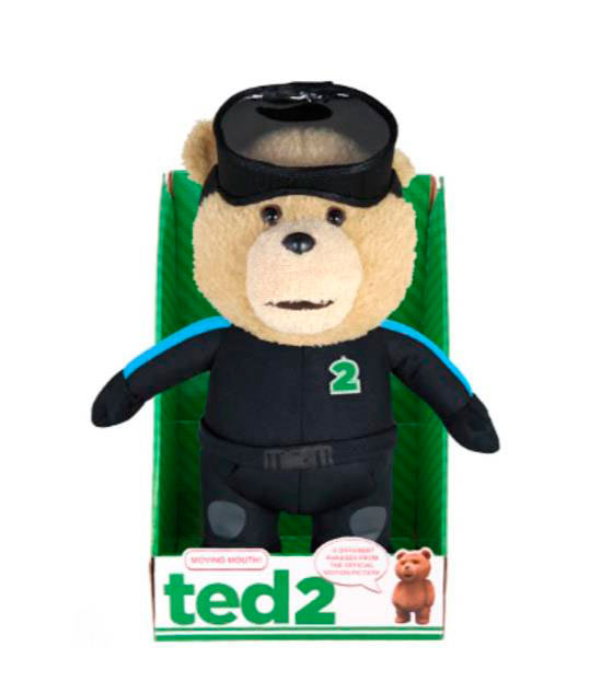 Peluche Oso Ted 2 con traje de buceo y sonido. Versión inglés y para adulto.