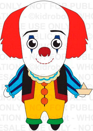 Peluche Pennywise 20 cm. It (Eso) 1990. Stephen King. Kidrobot