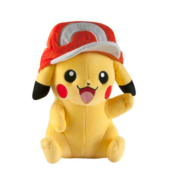 Peluche Pikachu con gorra
