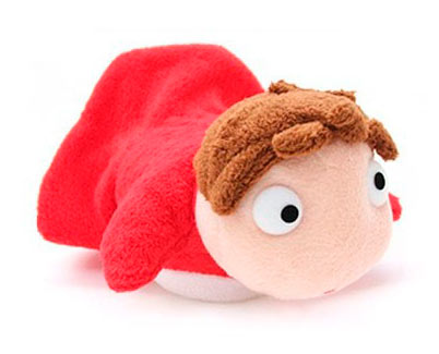 Peluche Ponyo 18 cm. Ponyo en el acantilado. Studio Ghibli