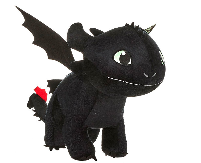 Peluche Toothless 60 cm. Cómo entrenar a tu Dragón 3. Se ilumina en la oscuridad. Joy Toy