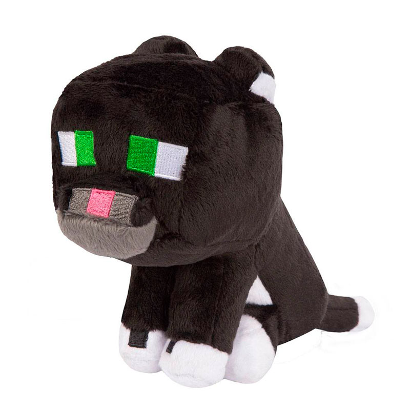Peluche Tuxedo Cat 20 cm. Minecraft. J!NX