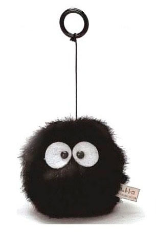 Peluche criatura Sootball con vibración 7 cm. El viaje de Chihiro. Studio Ghibli